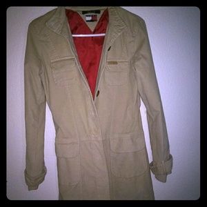 Tommy Hilfiger Womens Biege Overcoat